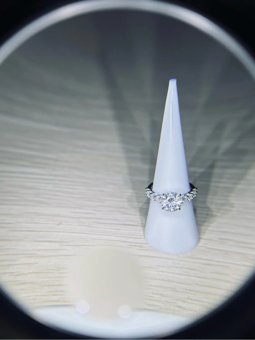 Solid 925 Sterling Silver VVS Moissanite Classic Solitaire Ring - Picture 4 of 9